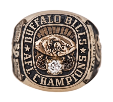 1964 Buffalo Bills AFL Championship Ring Presented To Ernie Warlick